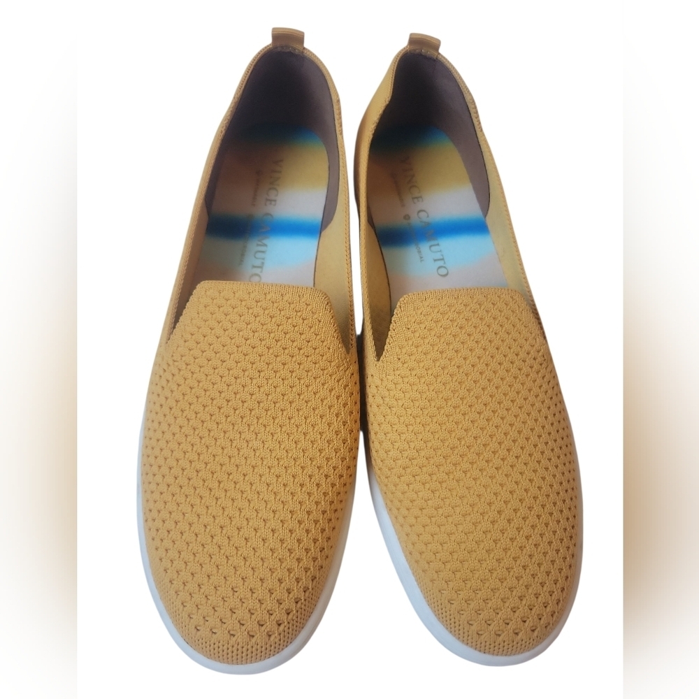 Vince Camuto Mustard Yellow Slip-On Flats - Picture 3 of 6